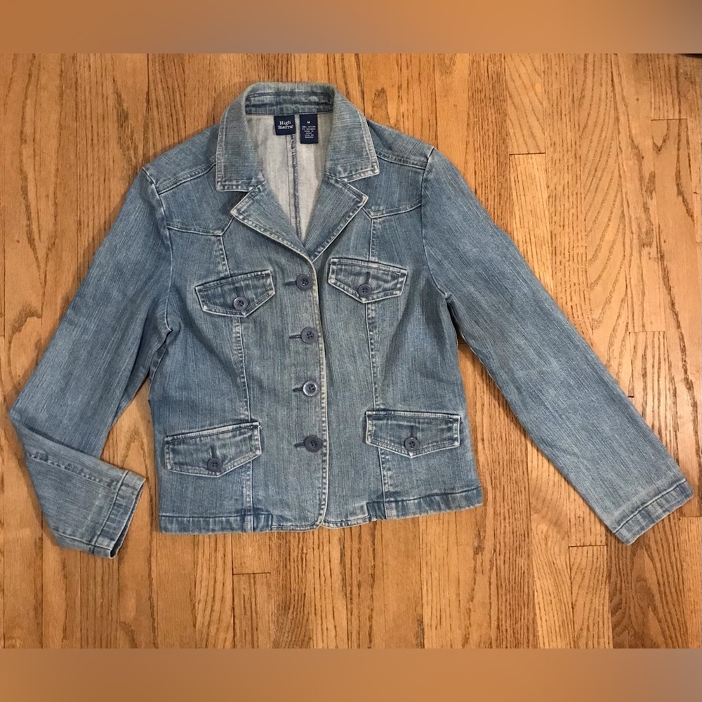 Blazer Crop Denim Jacket